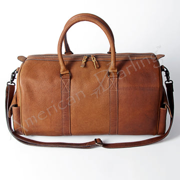 American Darling Duffel Full Grain Genuine Leather Western Women Bag | Handbag Duffle Weekend Travel Bags